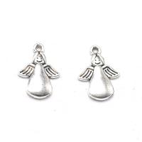 Zinc Alloy Jewelry Pendants, Angel, plated, silver color 