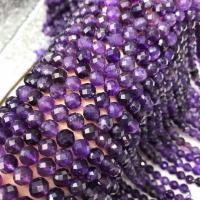 Natürliche Amethyst Perlen, poliert, DIY & facettierte, violett, 8-8.5mm, Länge:ca. 38 cm, verkauft von Strang