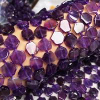 Natürliche Amethyst Perlen, poliert, DIY, violett, 10-12mm, Länge:ca. 38 cm, verkauft von Strang