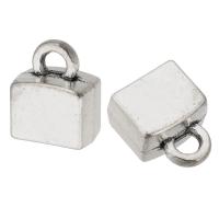 Zinc Alloy Cord Tips, Rectangle, plated, DIY Approx 3.5mm 