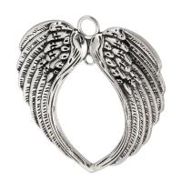 Zinc Alloy Pendant Components, Wing Shape, plated, DIY Approx 6.5mm 
