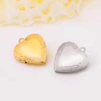 Stainless Steel Floating Charm Pendant, 304 Stainless Steel, Heart, Vacuum Ion Plating, fashion jewelry & polished & DIY & Unisex 