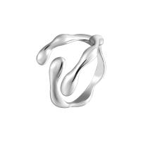 Brass Open Finger Ring, plated, Adjustable & Unisex 