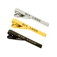 304 Stainless Steel Tie Clip, Vacuum Ion Plating, Each custom text must be less than 10 letters & for man 