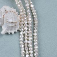 Baroque Cultured Freshwater Pearl Beads, DIY, white, 8-9mm Approx 14-15 Inch 