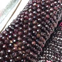Natural Garnet Beads, polished, DIY & faceted, red, 8-8.5mm Approx 38 cm 