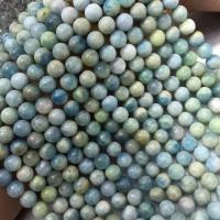 Aquamarin Perlen, poliert, DIY, blau, 8mm, Länge:ca. 38 cm, verkauft von Strang