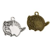 Zinc Alloy Animal Pendants, Tiger, plated, Unisex Approx 2mm, Approx 