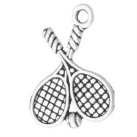 Zinc Alloy Jewelry Pendants, Racket and Ball, plated, Unisex Approx 1.5mm 