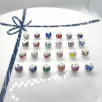 Kunstdruck Porzellan Perlen, Eimer, glaciert, DIY & Aufkleber, keine, 8x10mm, ca. 100PCs/Tasche, verkauft von Tasche
