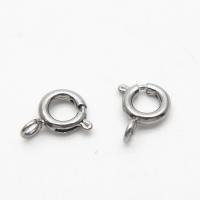 Stainless Steel Spring Ring Clasp, 304 Stainless Steel, Vacuum Ion Plating, DIY & Unisex, original color 
