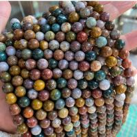 Natural Ocean Agate Beads, Round, polished Approx 14.96 Inch 