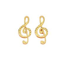 Zinc Alloy Cabochon Setting, Music Note, plated, DIY 