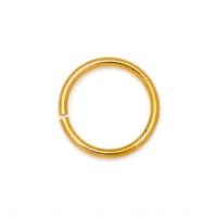 Brass Open Jump Ring, Donut, gold color plated, DIY golden 