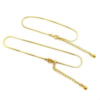 Titanium Steel Bracelet Chain, gold color plated, Adjustable & DIY golden 
