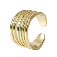 Brass Finger Ring, gold color plated, Adjustable & for woman, gold, 18mm 