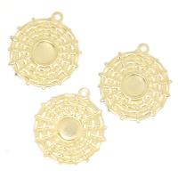 Brass Jewelry Pendants, Spider Web, gold color plated, Unisex, golden Approx 