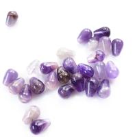 Natural Amethyst Beads, Teardrop, polished, DIY, purple 
