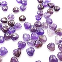 Natural Amethyst Beads, Heart, polished & DIY, purple, 10mm 