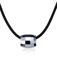 Wax Cord Necklace, with Tungsten Steel, with 1.57inch extender chain, polished, fashion jewelry & for man, 13mm Approx 20.28 Inch 