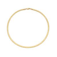 metal Cadena para collar, Donut, chapado en color dorado, Joyería & longitud diferente para la opción & para mujer, dorado, 4mm, Vendido por UD