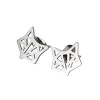 Stainless Steel Stud Earring, 304 Stainless Steel & for woman & hollow, original color 