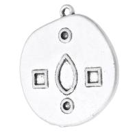 Zinc Alloy Jewelry Pendants, plated, Unisex Approx 1.5mm 