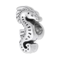 Zinc Alloy Large Hole Beads, Seahorse, plated, DIY Approx 4mm 