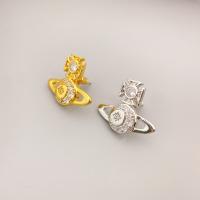 Brass Stud Earring, plated, fashion jewelry & micro pave cubic zirconia & for woman 