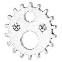Zinc Alloy Jewelry Pendants, Gear Wheel, plated, Unisex 