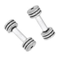 Zinc Alloy Jewelry Beads, Barbell, plated, DIY Approx 1.5mm 
