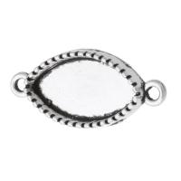 Zinc Alloy Connector Setting, Horse Eye, plated, DIY & 1/1 loop Approx 2mm 