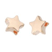 Perles 'étoiles en alliage de zinc, Placage, DIY, plus de couleurs à choisir Environ 1.5mm, Vendu par kg