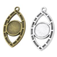 Zinc Alloy Pendant Cabochon Setting, plated, DIY Approx 1mm, Approx 