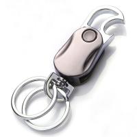 Zinc Alloy Key Clasp, plated, portable & multifunctional, silver color, 95mm, Inner Approx 30mm 