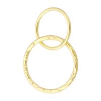Медно-золото Ювелирные кольца, Кольцевая форма, 14K позолоченный, 26mm,12*12*1mm,16*16*1mm, продается PC