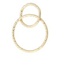 Медно-золото Ювелирные кольца, Кольцевая форма, 14K позолоченный, 23mm,10*10*1mm,15*15*1mm, продается PC