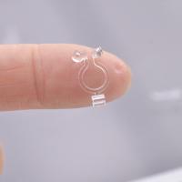 樹脂 イヤリングクリップパーツ, DIY, 透明色（例えばガラス）, 2mm, 売り手 ペア