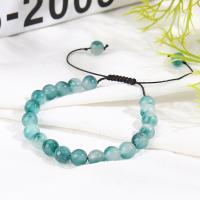 Gemstone Bracelets, Natural Stone, Adjustable & fashion jewelry & for woman, green Approx 6-10.5 cm 