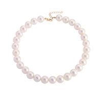 Plastic Pearl Necklace, with 5cm extender chain, fashion jewelry & for woman Approx 42 cm 
