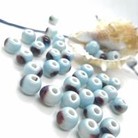 Placage Perle Porcelaine, vernissé, DIY & styles différents pour le choix, plus de couleurs à choisir, Environ Vendu par sac