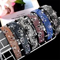 Hair Bands, PC Plastic, for woman & with rhinestone 