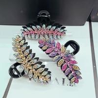 Hair Claw Clips, Plastic, for woman & with rhinestone 