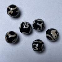Perles agate dzi tibétaine naturelle, agate Tibétaine, normes différentes pour le choix, 14mm,16mm, Vendu par PC