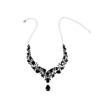 Rhinestone Zinc Alloy Jewelry Set, bracelet & earring & necklace, with Zinc Alloy, plated, three pieces & for woman 