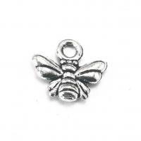 Zinc Alloy Animal Pendants, Bee, plated, Unisex 