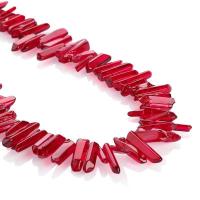 Perlas de cristal de moda, chapado, Bricolaje, más colores para la opción, longitud:aproximado 14.96 Inch, Vendido por Sarta