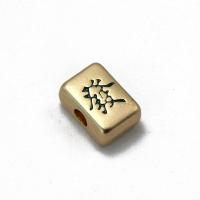 Zinc Alloy Jewelry Beads, Square, plated, vintage & DIY 
