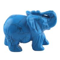 Gemstone Decoration, Elephant, Carved 