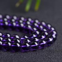Natural Amethyst Beads, Round, polished Approx 14.96 Inch 
